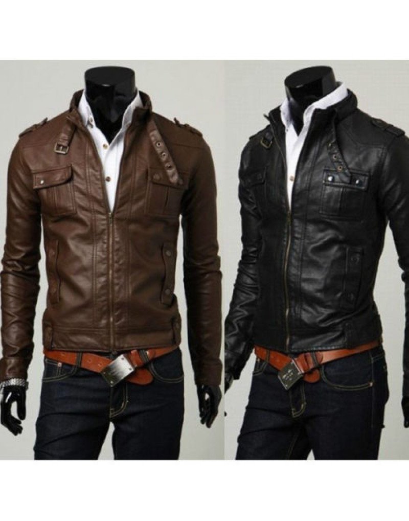 Biker jacket outlet slim fit